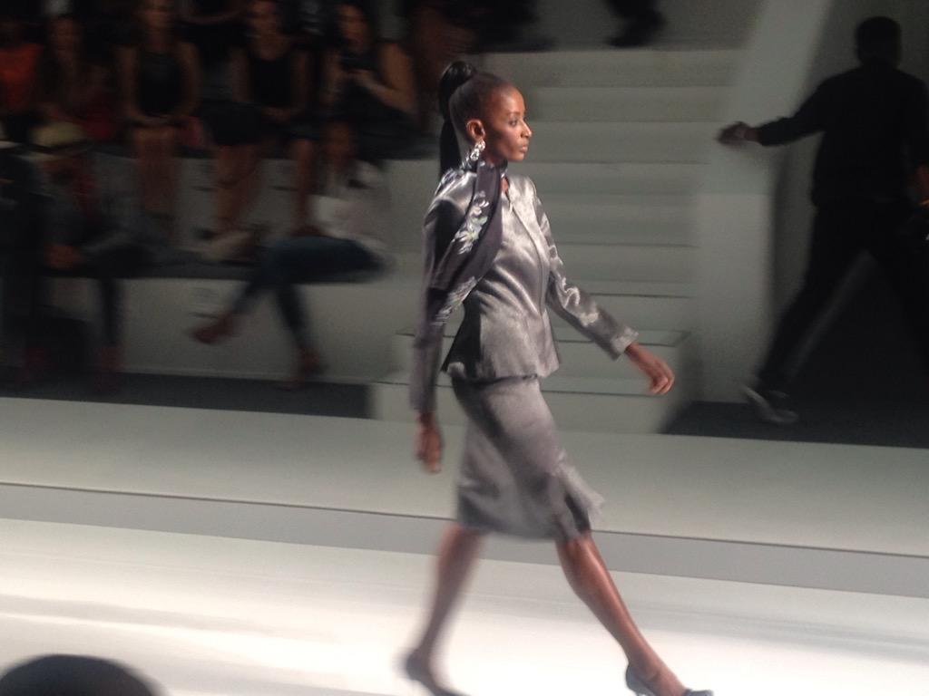 NWFashionista's tweet photo. Panther on the runway @HuguetteMarara for #CarducciWoman @MB_FashionSA @CarducciSA @AFI_sa #MBFWAfrica #MBFWA2014 http://t.co/0shfaOKn7E