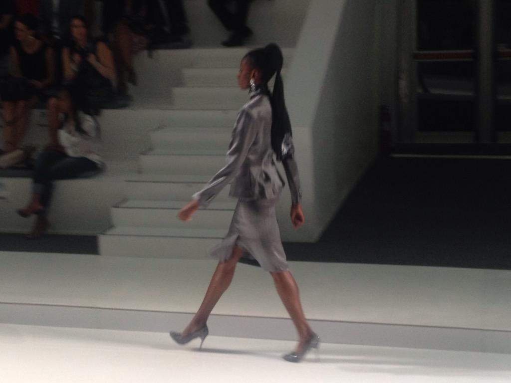 NWFashionista's tweet photo. Panther on the runway @HuguetteMarara for #CarducciWoman @MB_FashionSA @CarducciSA @AFI_sa #MBFWAfrica #MBFWA2014 http://t.co/0shfaOKn7E
