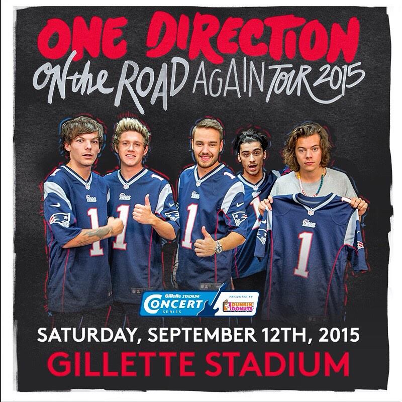 GilletteStadium's tweet image. @onedirection To-do list:

1) Get tix if you haven't yet: bit.ly/1DSept12OnSale
2) RT to enter to win a 1D fan pack!
