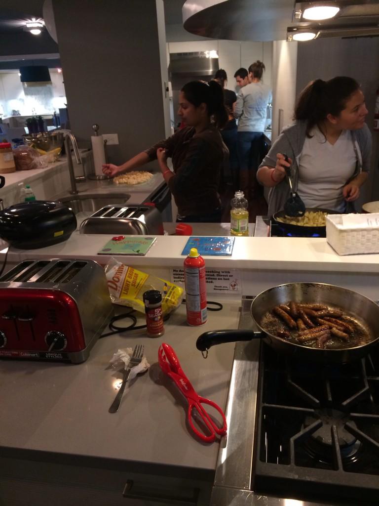 ChrisEngler25's tweet photo. Pediatrics club cooking breakfast for the McDonalds House Long Island! http://t.co/SApfxTyDJd