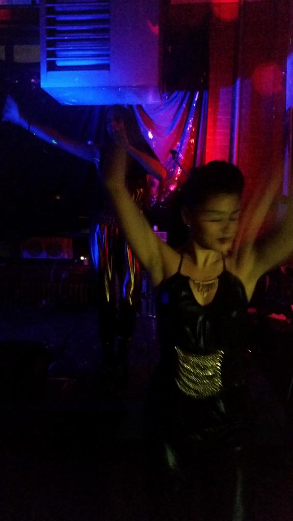 roc_elle's tweet photo. @Danielita_C live at #secretloftbk @bkwildlife #halloweekend #halloween14 #nyc http://t.co/F8PCX8BrVz