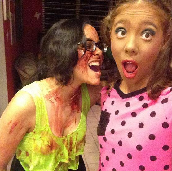 GabMalfoy's tweet photo. Hope everyone had an awesome Halloween!!! :D #Halloween #Party #BlackBarbie #Zombie #Fun http://t.co/bCZ5VaWq9u