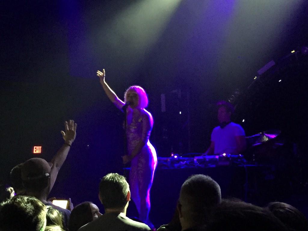 930Club's tweet photo. .@SnkySndSystm is wearing a Chesire Cat onsie. #enoughsaid #CCities930 http://t.co/rkZSaAQORh