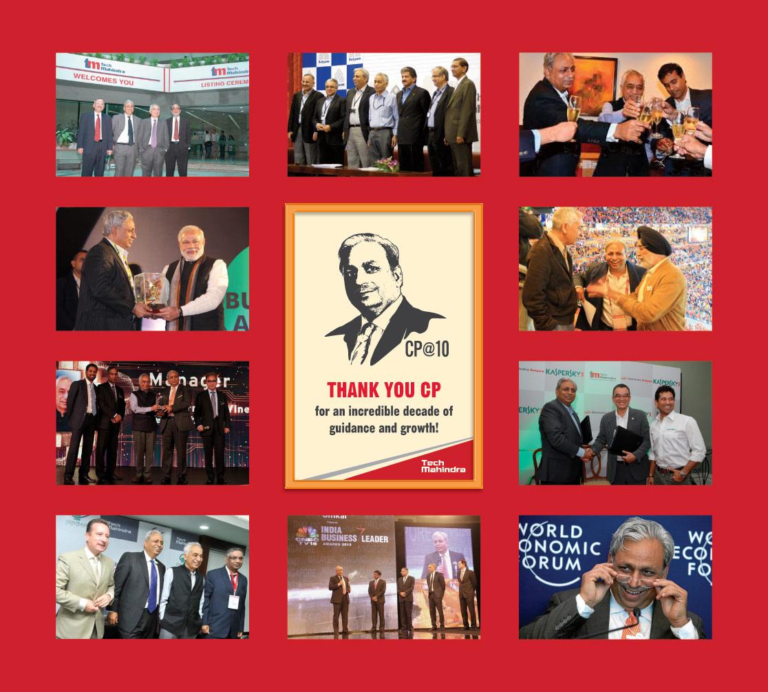 tech_mahindra's tweet photo. Guidance &amp; Growth. Connected! Congratulations @C_P_Gurnani for celebrating 10 years with @Tech_Mahindra #CPat10 http://t.co/ByFHAsaGfU