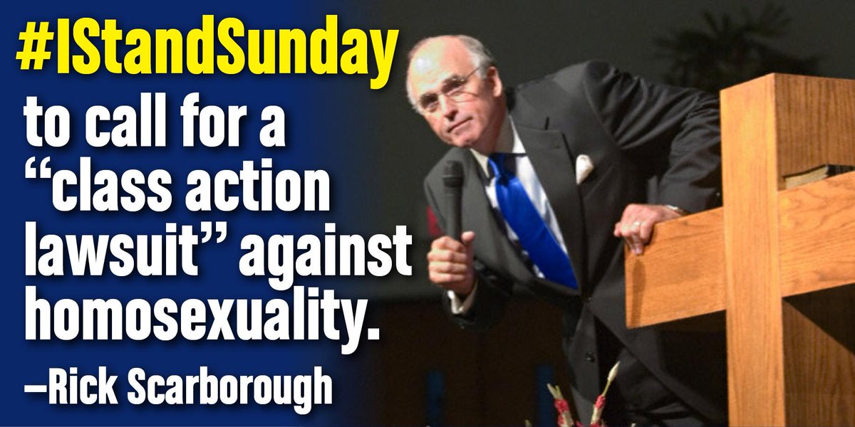 memeographs's tweet photo. #IStandSunday's @DrRScarborough  thinks he can file a “class action lawsuit” against #homosexuality #LGBT #4Houston5 
http://t.co/qpgNlnXkQm
