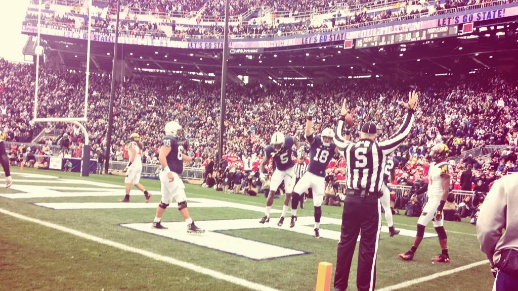 PennStateFball's tweet image. .@JJames18_ with his 11th career TD brings score to 16-7. #PSUvsMD