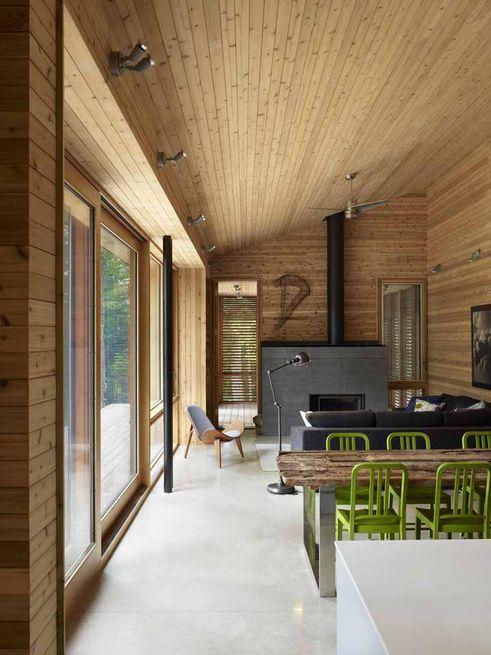 dwell's tweet photo. A highly efficient cabin in the woods: http://t.co/hd2DbPaTFc http://t.co/esl1fDpdKh