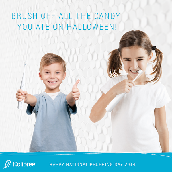 Kolibree's tweet image. Happy National Brushing Day! Don't Forget To #BrushSmart !