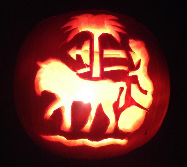 Our study team have been getting into the #Halloween spirit. #LSHTM #pumpkin #chariot (via <a href="/LSHTMpress/">GhostXoX</a>)