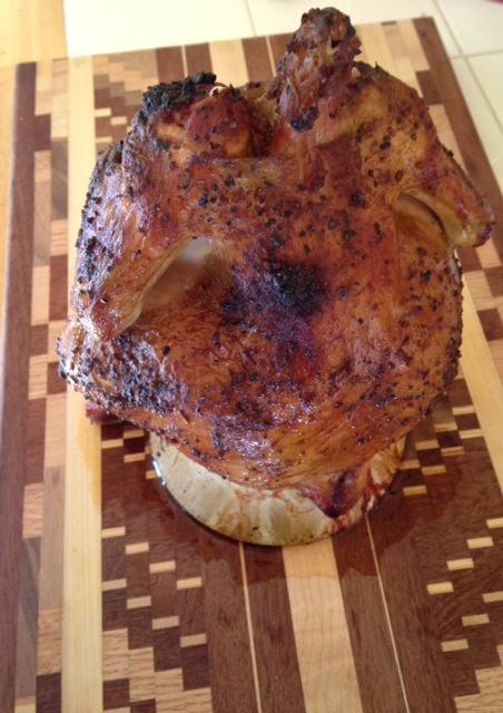 A little twist on Beer Can Chicken: Dr. Pepper Chicken, on the <a href="/BigGreenEgg/">Big Green Egg</a>. Recipe in link:
on.fb.me/1wTw3l5
