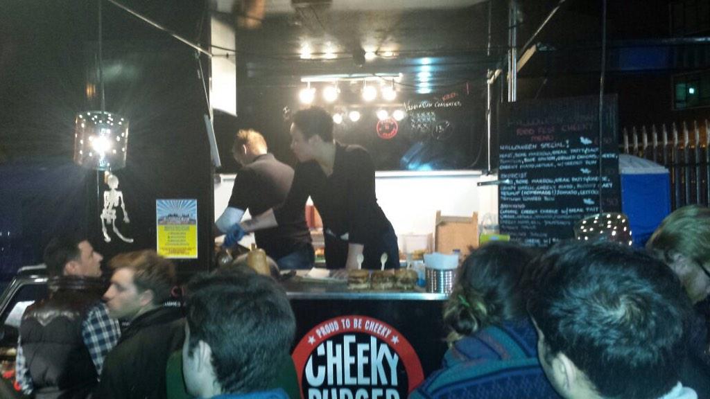 Cheeky_Burger's tweet image. #halloweenmenu @UrbanFoodFest #busy #everyonelovescheekyburger