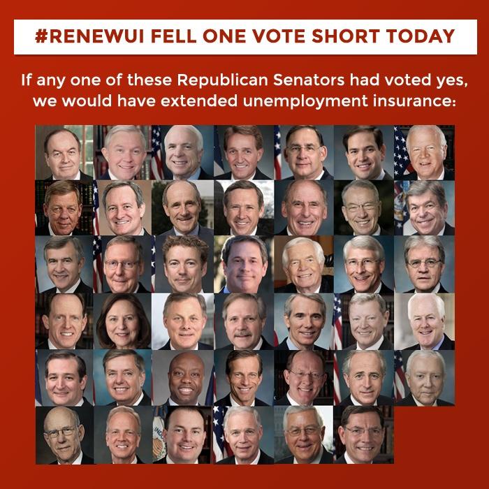 pari_passu's tweet image. Meet the GOP Senators Who Voted No To Extend Unemployment Insurance. On Nov 4 make sure they&apos;re unemployed. #p2 #GOTV