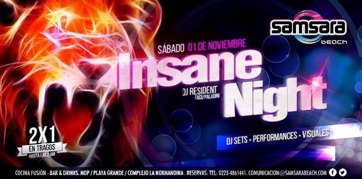 Hoy #Sábado disfrutamos de una #NocheExclusiva en #SamsaraBeach con la mejor música, los mejores tragos.