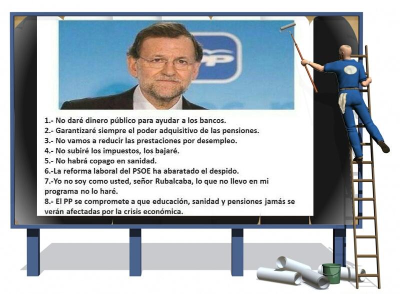 moral52's tweet photo. "NI UNA VERDAD" (ANTIGUO), PERO HAY QUE RECORDAR LAS PROMESAS INCUMPLIDAS,  YA SE APROXIMAN LAS ELECCIONES. (RT) http://t.co/xgqqMmTvil