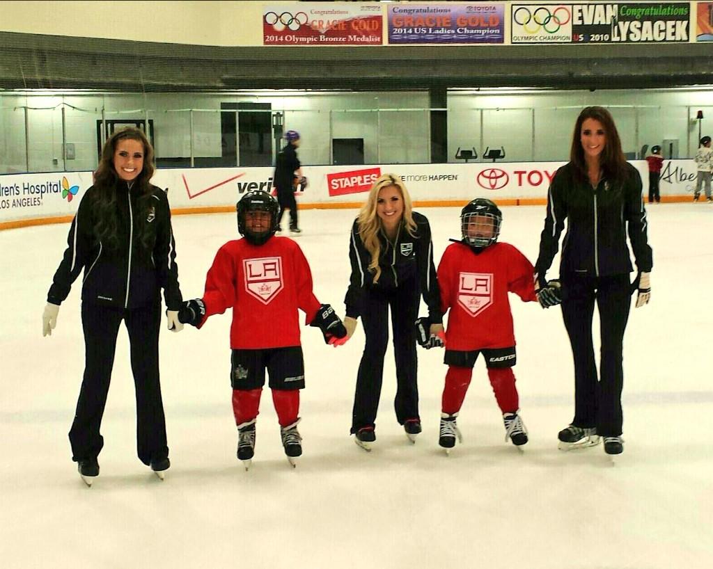 Lacing up our skates to spend the evening with the #JrKings @ToyotaSportsCtr #spaghettidinner