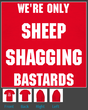SPFHell's tweet image. New Sheep Shagging Bastards t-shirt out now.

spfhell.spreadshirt.co.uk/we-re-only-she…

£13.99

#Aberdeen #AberdeenFC #AFC #SPFL