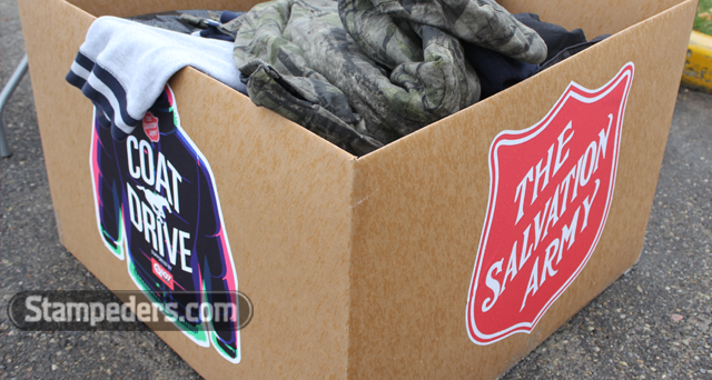 Stamp fans set new <a href="/tsacalgary/">The Salvation Army - Calgary</a> Coat Drive record @Q107Calgary --> ow.ly/DGcfS #calstampeders #CFLCommunity