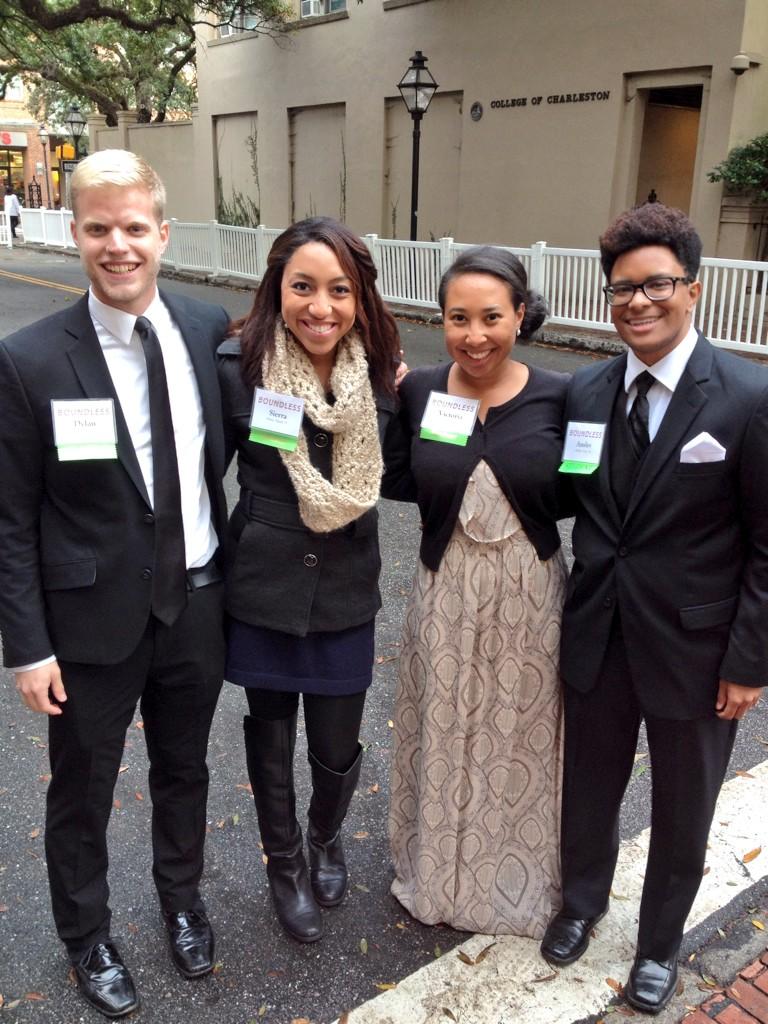 CofCSierraS's tweet photo. Great wet and cold evening at the CofC Boundless Campaign Launch! #BoundlessCofC http://t.co/qAu3Wi9GXE
