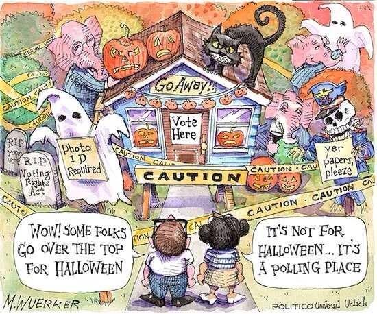 Miriam2626's tweet image. Don&apos;t be scared to vote! #GOTV #KeepCalmVoteDem