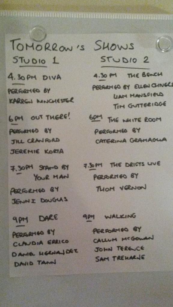 OnSoandSo's tweet photo. Here they all are, last night shows.  Come see us and enjoy our venue in Fred's Place too!  http://t.co/J3eOTcmePC http://t.co/IN4GPIJl7k