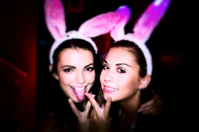 Night club bunnies ! #PlayaDelCarmen #Mandaladisco #Sapphira&amp;Sabrisse We know we are crazzzyyy ! :) http://t<a href="/tag/playadelcarmen"class="tags">#PlayaDelCarmen</a><a href="/tag/mandaladisco"class="tags">#Mandaladisco</a><a href="/tag/sapphira"class="tags"><span>#sapphira</span></a>