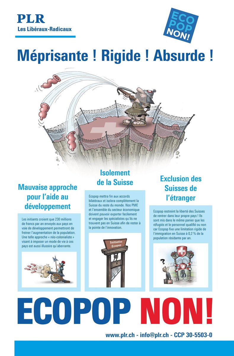 mike_cortese_'s tweet photo. Très bonne pub !  
"@PLR_Suisse: Méprisante ! Rigide ! Absurde ! Le 30 novembre, non à #Ecopop ! #ChVote #30nov http://t.co/7bYBstORqH"