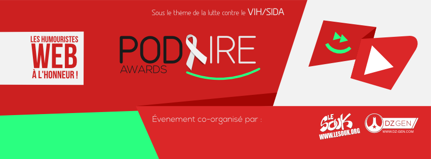 Le_Souk_'s tweet photo. A travers l’événement #PodRireAwards, #Lesouk & #DZGen luttent ensemble contre le #VIH #SIDA
https://t.co/JoAd6mCEMh http://t.co/jQYZ9SQYAQ