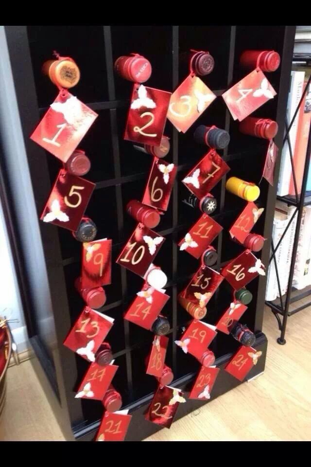 TerrificBWine's tweet photo. Thinking of putting together this kind of advent calendar.  #yum #wine #xmas #adventcalender http://t.co/vW9j86DGgr
