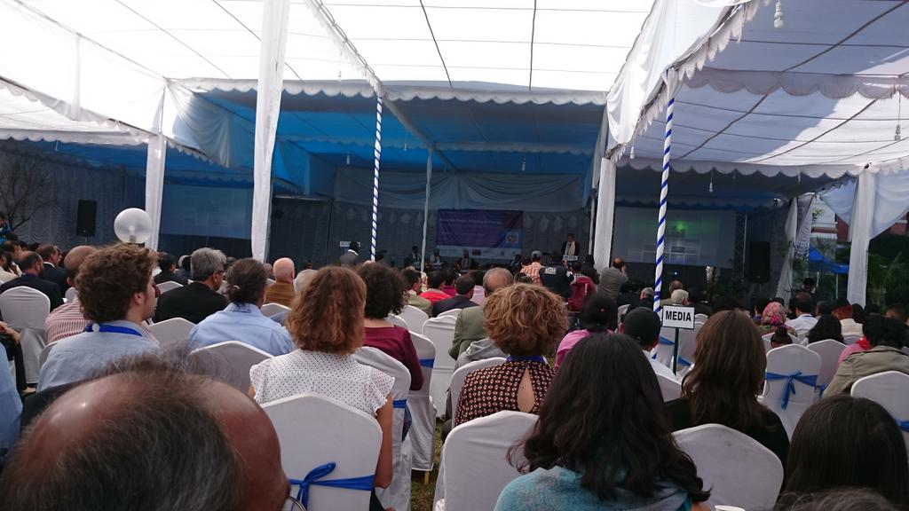 Attending 'Mountain People Adapting to Change' organised by @icimod. Rich participation. #adaptHKH