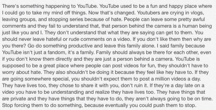 PINKSKllES's tweet photo. @ZozeeBo #StopYoutubeHate http://t.co/Zn2Y28jFb8