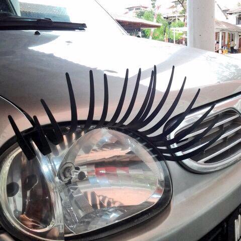 GinaYapLaiYoong's tweet image. Is my car sexy or what? #CarLashes