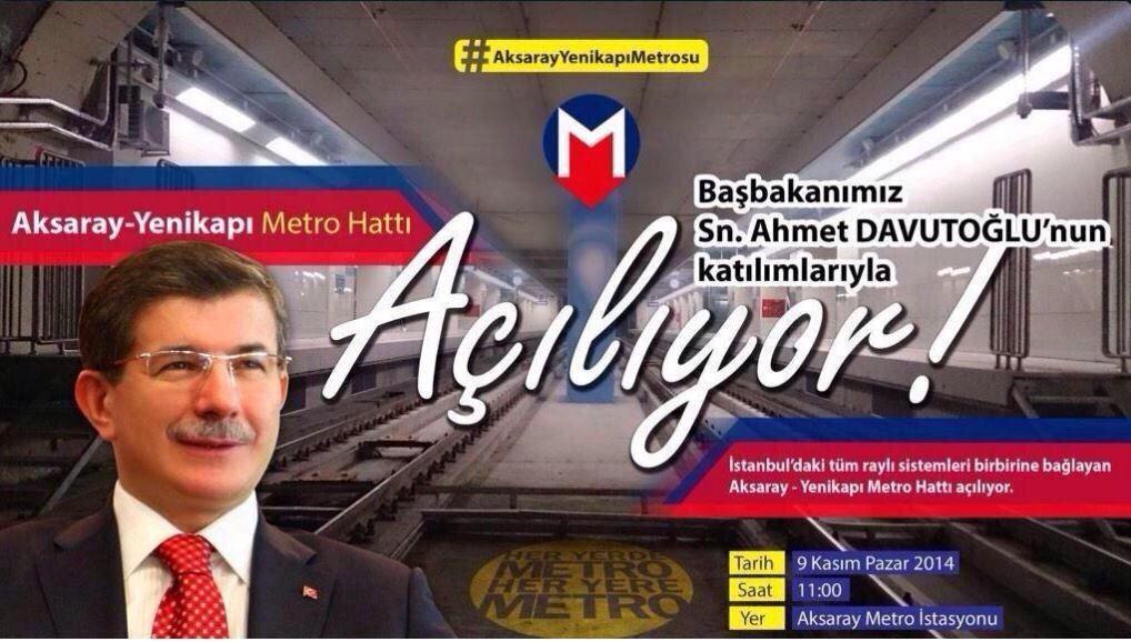 AhmetMisbah's tweet photo. Aksaray, Yenikapı bağlantısı, Beyoğlu'nun havalimanı ulaşımını kesintisiz hale getirdi http://t.co/03qwal5LUQ