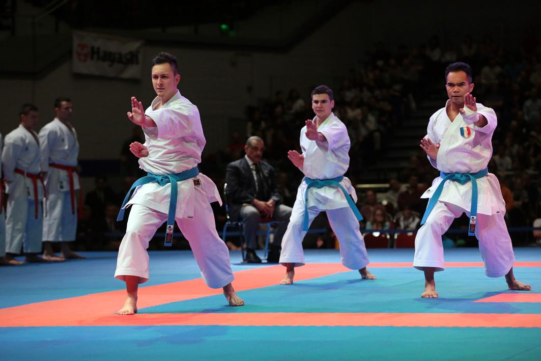 ffkarate's tweet image. #Photo L'Equipe Masculine Kata médaillée de Bronze ce dimanche ! #FranceKarate (Denis_Boulanger_FFKDA) @Sports_gouv