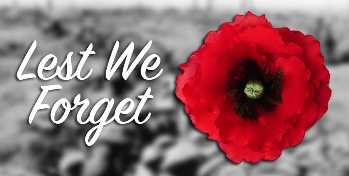 At the going down of the sun and in the morning, we will remember them. #LestWeForget #RemberanceSunday