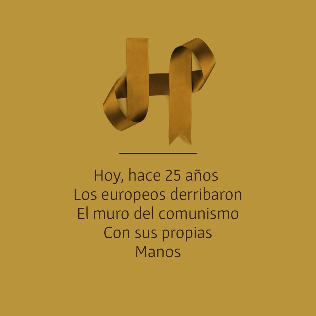 Conmemorando el 25 aniversario de la caída del Muro de Berlín #NiUnMuroMás  #Alcaladeguadaira