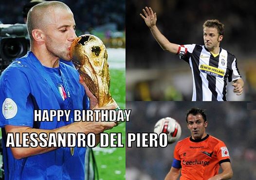 Happy 40th birthday to skipper Alessandro Del Piero.  
