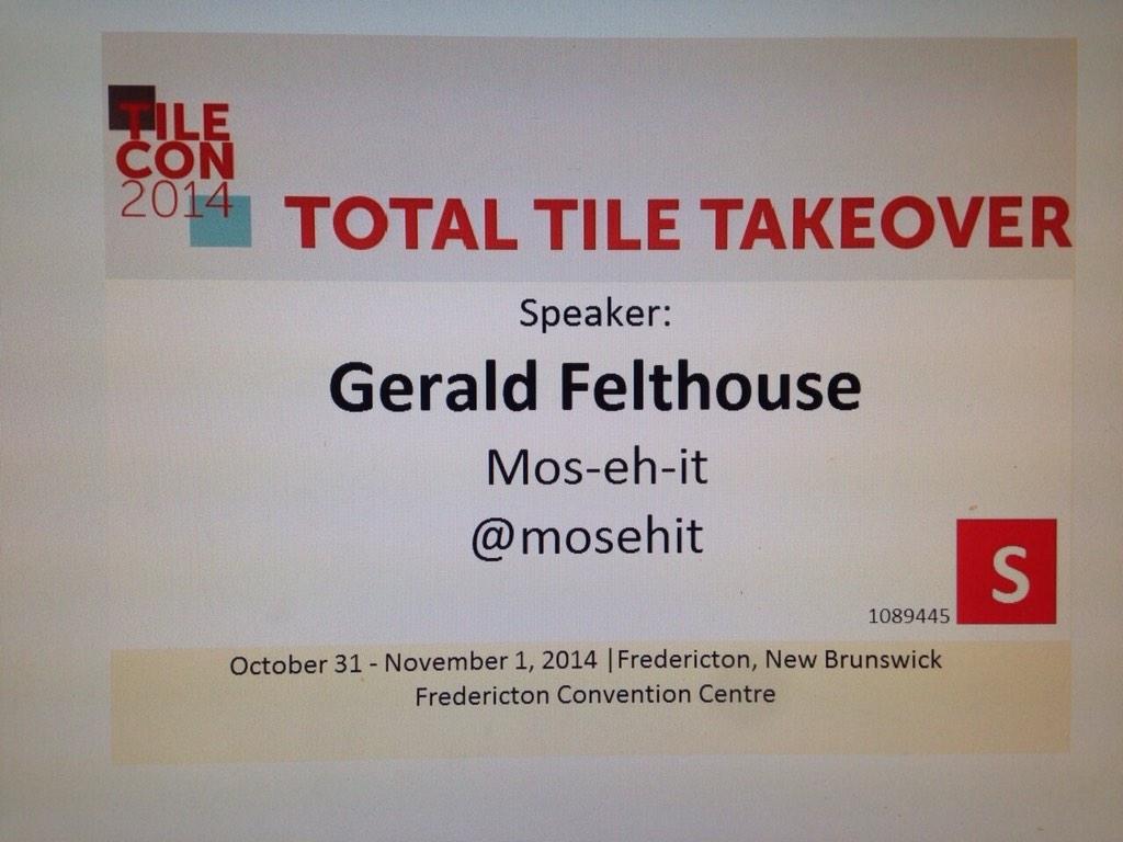 mosehit's tweet photo. Looking forward to delivering tomorrow's breakfast and banter session. Glad to close this amazing weekend #tilecon14 http://t.co/0JVoW9Ps4G