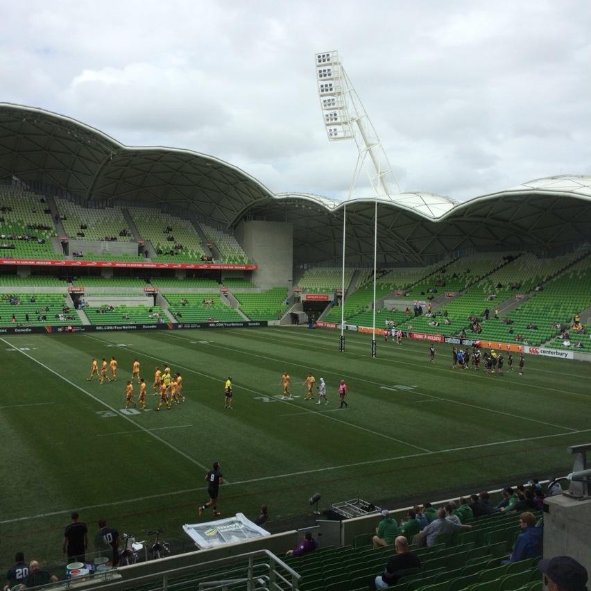 NRL's tweet photo. The Australian Police are towelling up the New Zealand Police to the tune of 44-16 after 47 minutes. http://t.co/UHsqFqcahD