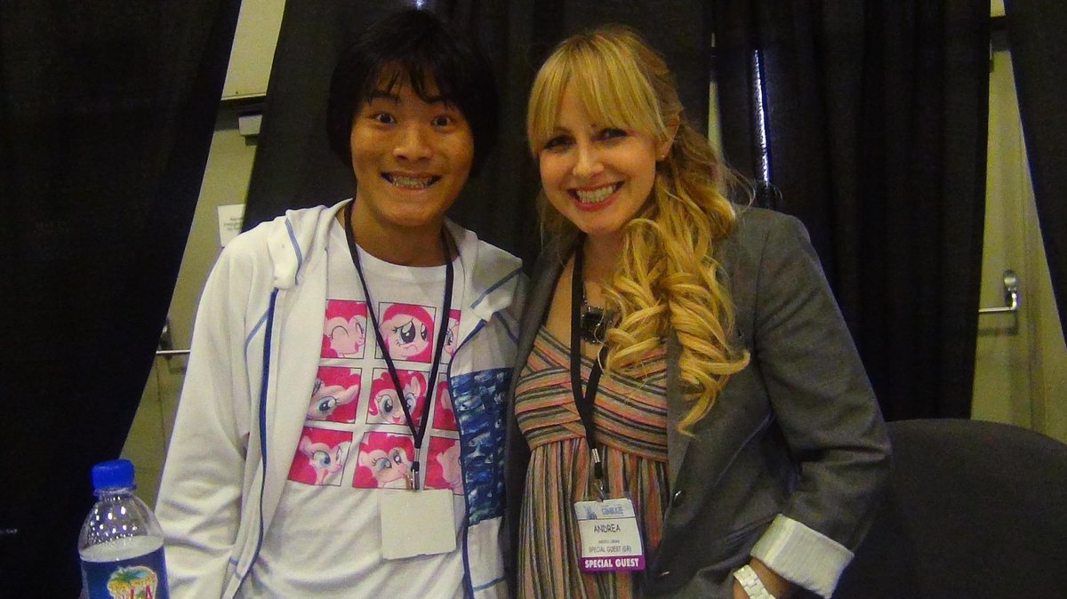 KoopaKwon's tweet image. @AndreaLibman Can you see how happy I am :&apos;) #Comikaze #PinkiePie #AndreaLibman