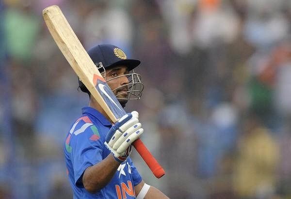 BCCI's tweet photo. An outstanding opening stand by the dual centurions, Rahane and Dhawan, has set up this match for India #IndvsSL http://t.co/LvcHvzqH1U