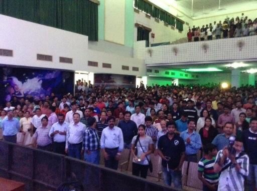 From BITS Pilani. They were a wonderful audience. Determined to steer the country changing for the better