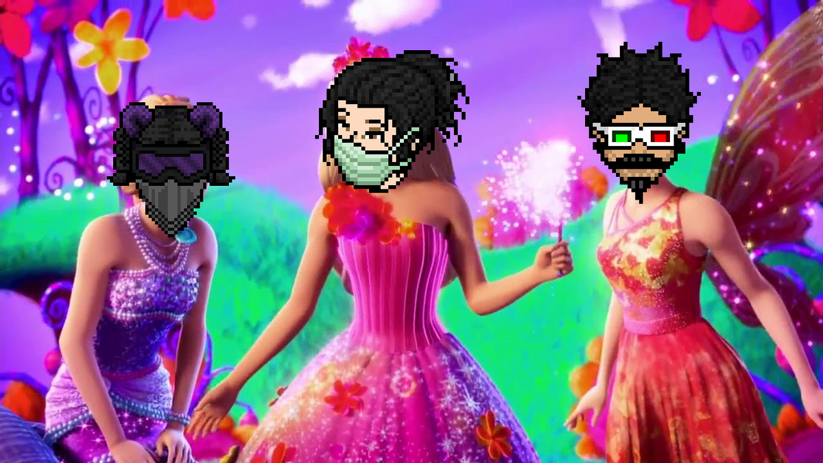 PixelDanielle's tweet photo. nieuwe banner yeah. @HannWeebz @JannickOnWeebz @Barbie #barbieandthesecretdoor #barbieendegeheimedeur http://t.co/efqPAca4Qn