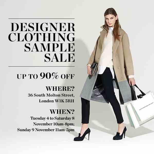samplesales's tweet photo. Up to 90% off at the Matches Sample Sale: 36 South Molton St, London W1. Tue 4th TO Sun 9th Nov. http://t.co/xWIDts2BXX