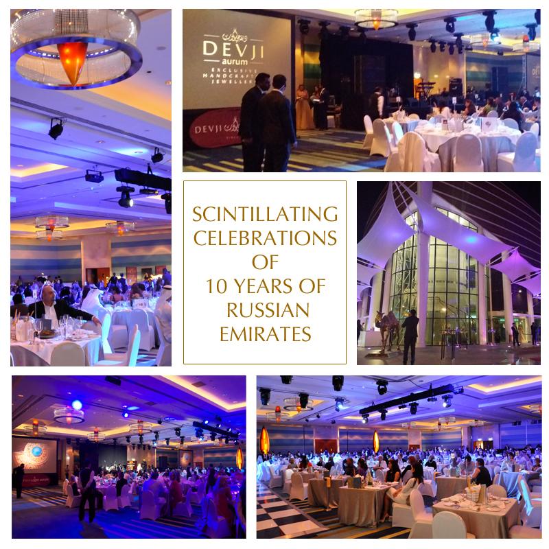 DevjiAurum's tweet photo. Behold the ritzy moments of the 10th anniversary event of Russian Emirates, scintillated by #DevjiAurum http://t.co/Kw8dZXY9op