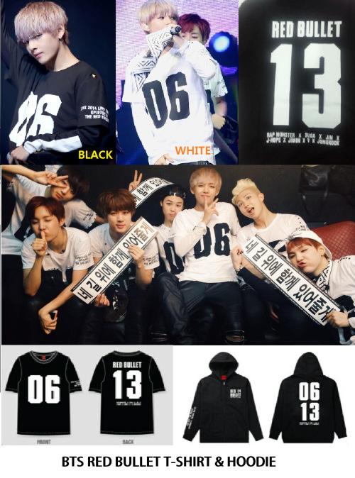 BTS THE RED BULLETツアーTシャツ BTS Official T Shirt 2014 LIVE TRILOGY Episode 2 Red Bullet