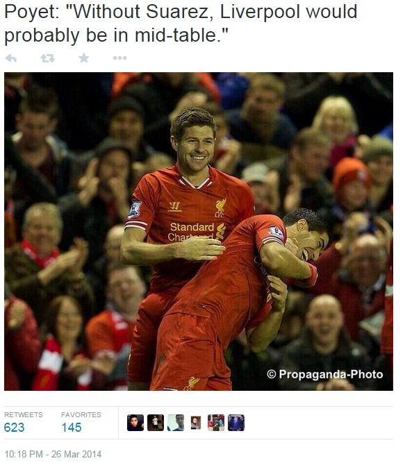 Coral's tweet photo. At least Gus Poyet's got something right.... http://t.co/nU0qeUawia