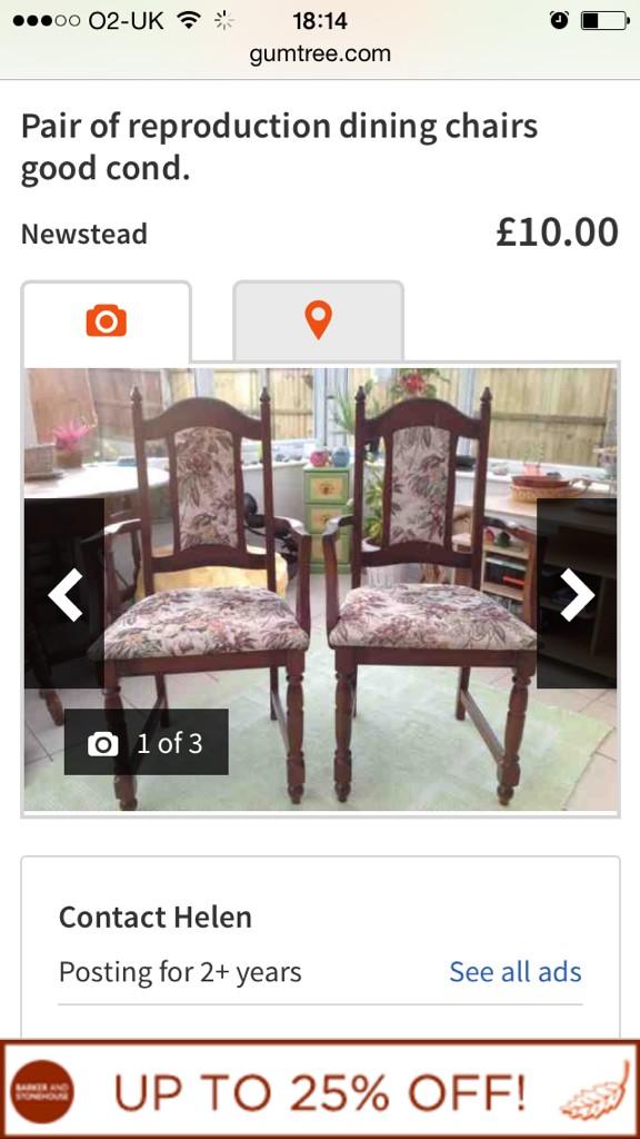 chair_raiser's tweet photo. My before and after from last few weeks recovered in 1950's calendar girl fabric 1 customer wanted white other plain http://t.co/saPqw5PJqO