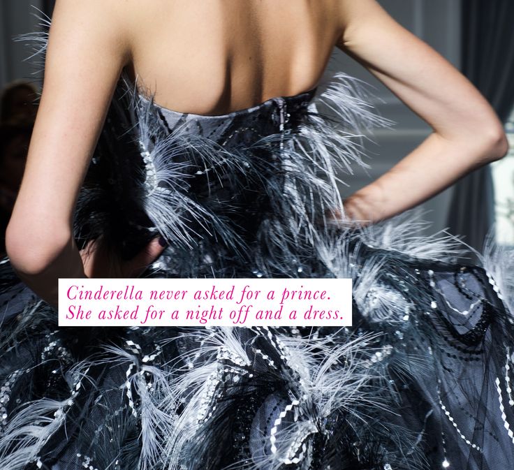 glamour_fashion's tweet photo. "Cinderella never asked for a prince. She asked for a night off and a dress." Repin it here: http://t.co/wTscTFpeho http://t.co/PdAHpiGCii