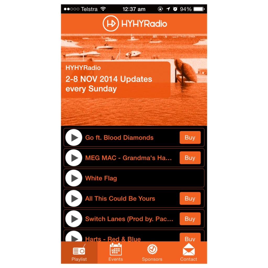 The new playlist (2-8 NOV 2014) is up on hyhyradio.com , check them out!