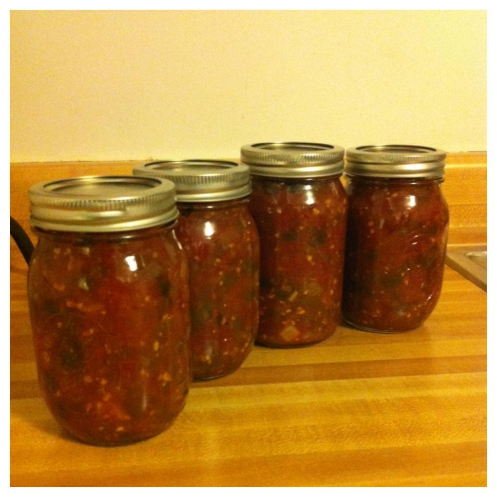 Britonya1's tweet photo. #picstitch #canning #preserving. Homemade Spicy Salsa. http://t.co/1wnh2rDDwV